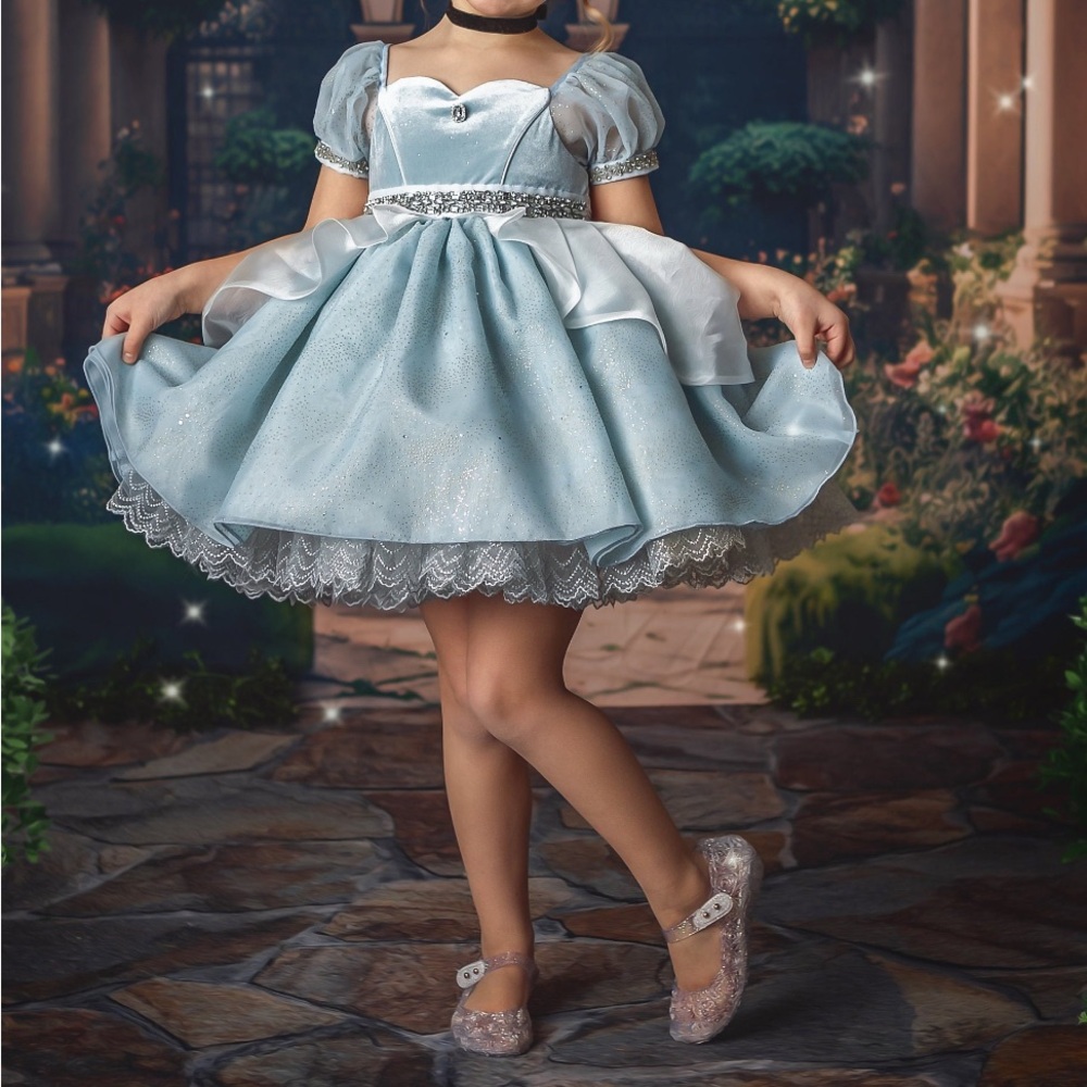 Elegant Blue Princess Dress
